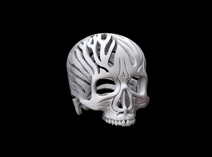 Skull Flames v2 - 2cm 3d printed 