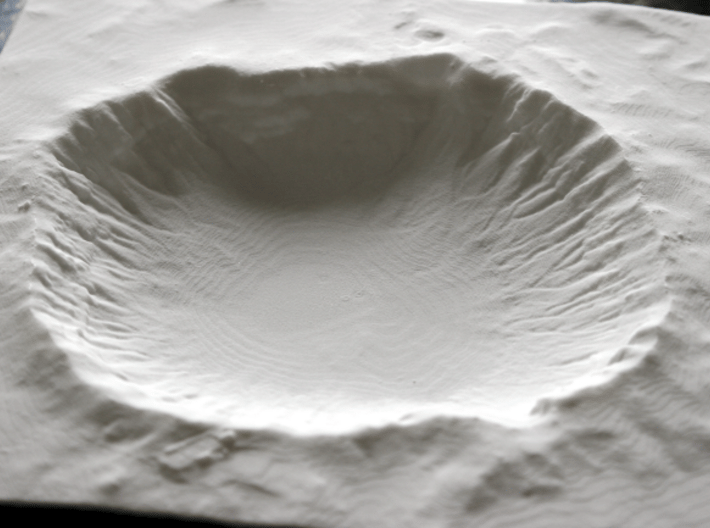 8'' Meteor Crater, Arizona, USA 3d printed 