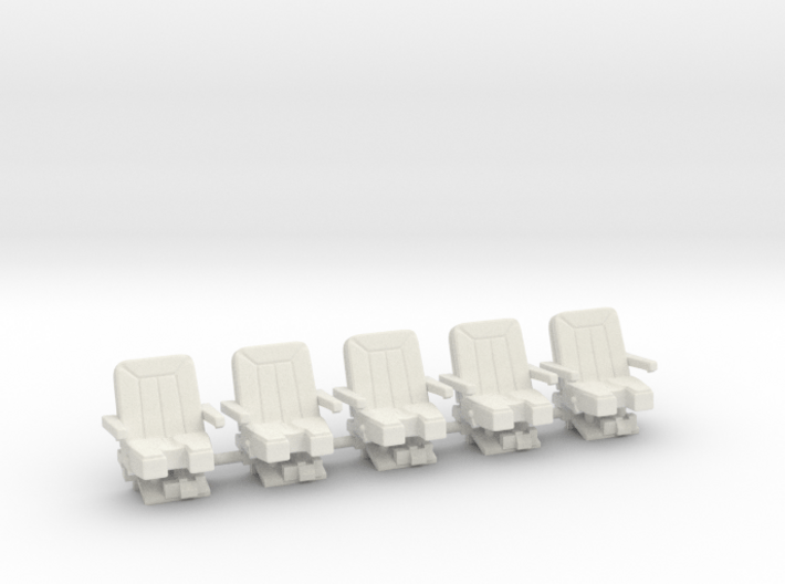 Seats for jet 1:72 5x  3d printed 