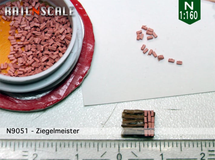 Ziegelmeister (N 1:160) 3d printed 