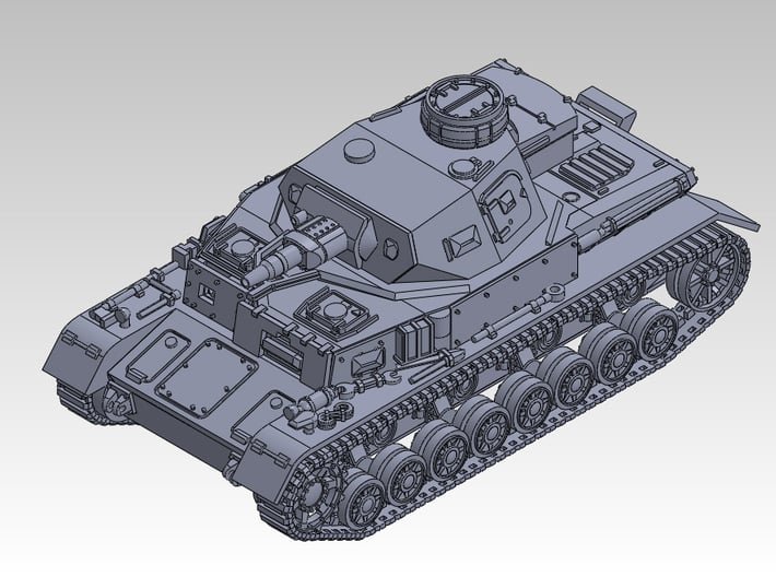 1/144 PzKpfw IV ausf.E Tropical type 3d printed