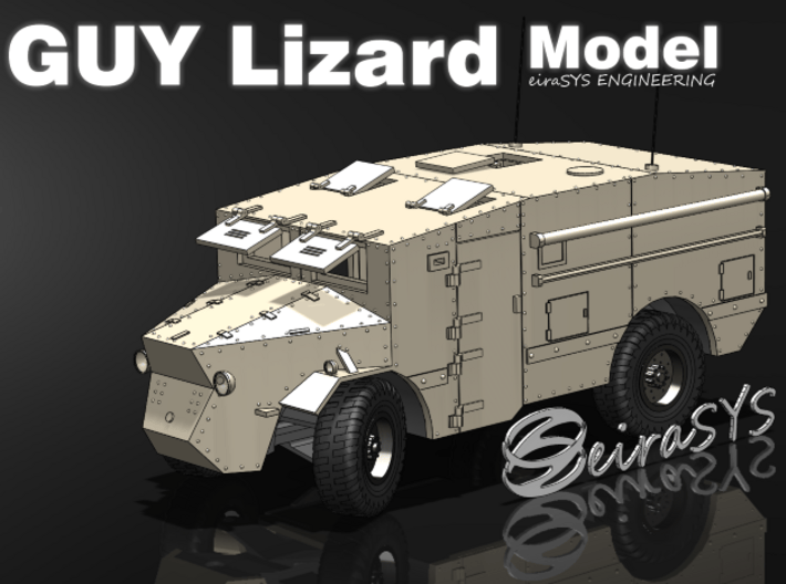 Guy Lizard Model - Single print 3d printed All parts in a single print