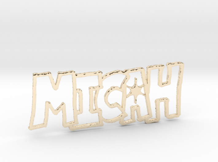 Micah Spark Tag 3d printed