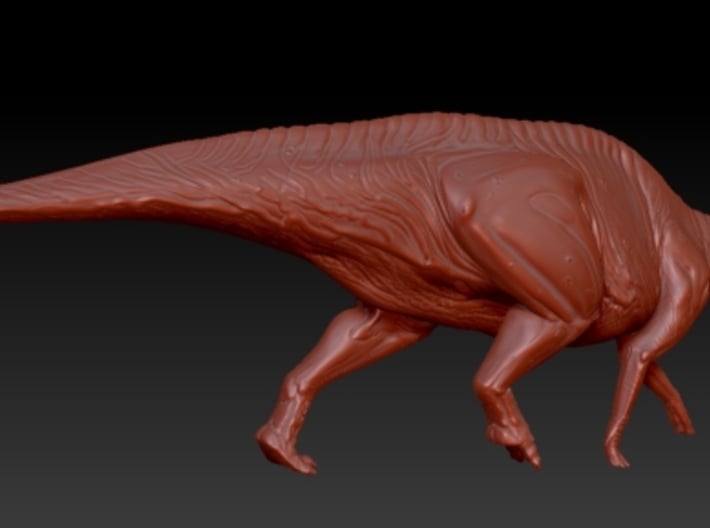 1/72 Parasaurolophus - Walking Alternate 3d printed zbrush render