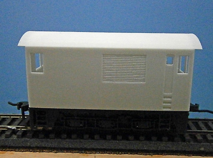 O Scale Critter Body 3d printed Side View of Body on Chassis