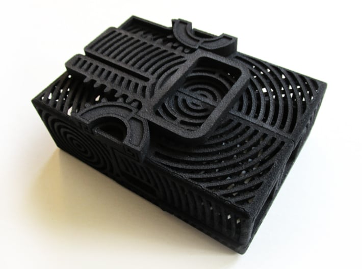 ButterPi Case 3d printed In Black Strong & Flexible