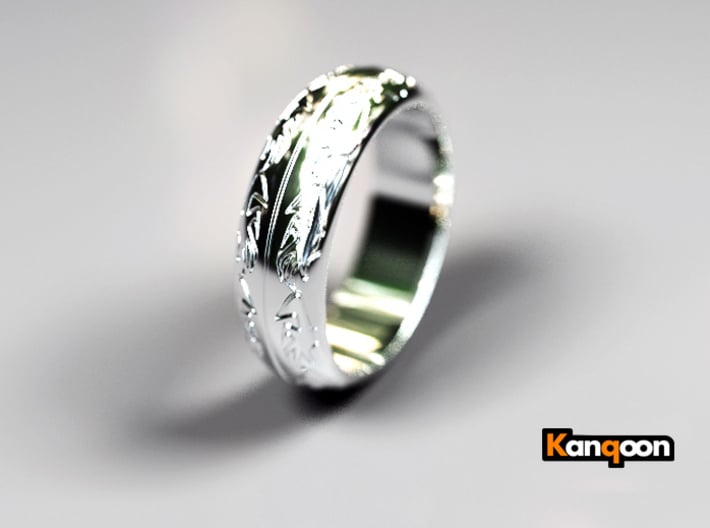 Ray F. - Ring 3d printed Polished Silver preview