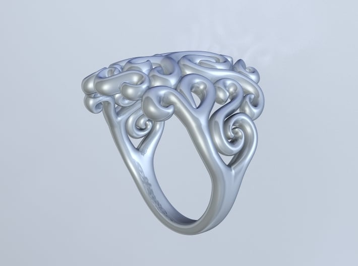 Arabesque Ring 3d printed 