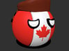 Countryballs Canada with Racoonhat 3d printed Countryballs Canada - 3d render
