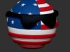 Countryballs USA with glasses 3d printed Countryballs USA - 3D render