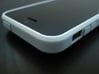 Cariband case for iPhone 5/5s, "holds stuff" 3d printed White Strong & Flexible POLISHED, Front, corner bevel detail