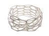 Interstice Bracelet 3d printed in white strong and flexible polished