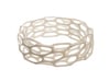 Porous Bracelet 3d printed in white strong and flexible polished