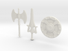 He-Man Weapons Bundle scaled for Minimates 3d printed 