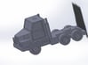 3 Axle Semi-Truck, 3-Achs Zugmaschine 1/285 6mm 3d printed 
