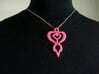 Downloadable,Your heart in my heart 3d printed This pendant is painted by me and the color may vary if you order the pink color. 
