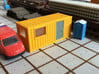 N Scale 20 Ft Office Container 3d printed Office container in White Strong&Flexible. Windows are made from clear plastic.