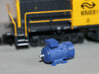 Electric Motor Size 2 3d printed Electric motor size 2 next to an N scale locomotive