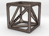Cube with Tetrahedron inside 3d printed 