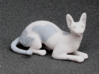 Laying Blue Sphynx 3d printed 