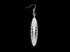 Quark Earrings - Feathers (1rT4FO) 3d printed White Feather