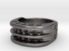 US6 Ring XI: Tritium (Stainless Steel) 3d printed 