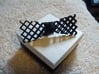 Spinning bow tie - big hatch pattern 3d printed 