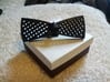 Spinning bow tie - rounded holes 3d printed 