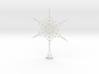 Sparkle Snow Star - Fractal Tree Top - HP1 - L 3d printed 