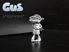 Gus Figurine - Small - Precious Metal 3d printed Choose your material option from the drop-down menu on the right.