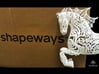 Rocinante Horse Sculpture 3d printed Rocinante with Shapeways box