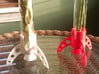 vase test tube holder rocket 25mm 3d printed white SF at left, red SF at right