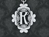 K Keychain Art Nouveau 3d printed 