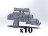 10x Flamer Combination Weapons 3d printed Flame Combination Weapon