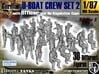 1-87 German U-Boot Crew Set2 3d printed 