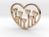 Heart's Garden Pendant - Amour Collection 3d printed 