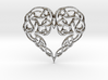 Heart Knot Amulet 3d printed 