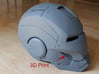 Iron Man Helmet Detail - Right Teeth 3d printed 3D print incorporated into Helmet Armor, Sanded & Primed