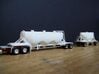 HO 1/87 Shorty Dry Bulk Trailer 07a (pup & dolly) 3d printed One of my pup trailers used for a road train combo.