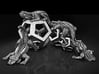 Reptiles & Dodecahedra mini sculpture Fine Art top 3d printed My silver render to show model.