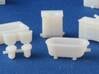 Kitchen And Bath HO scale for White Detail Plastic 3d printed 