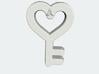 Heart Key Pendant - Amour Collection 3d printed Customize your pendant with your initials. 