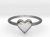 Heart-ring-solid-size-5 3d printed 