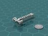 Cargo Tug: Unloaded 3d printed Render of the model, with a virtual quarter for scale.