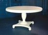 1:24 Round Colonial Dining Table 3d printed Printed in White, Strong & Flexible