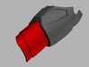 Iron Man Mark IV/VI Wrist Armor 3d printed What's highlighted in red will be printed.  Goes with upper forearm armor.