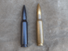 7.62x51 mm NATO 3d printed In comparison with real round.