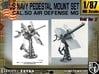 1-87 US Navy  AA M Gun Pedestal Mount.stl 3d printed 