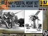 1-87 US Navy  AA M Gun Pedestal Mount.stl 3d printed 