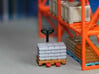 N Scale Pallets Freight Boxes Bags (38pc) 3d printed Painted pallets with bags in Frosted Ultra Detail